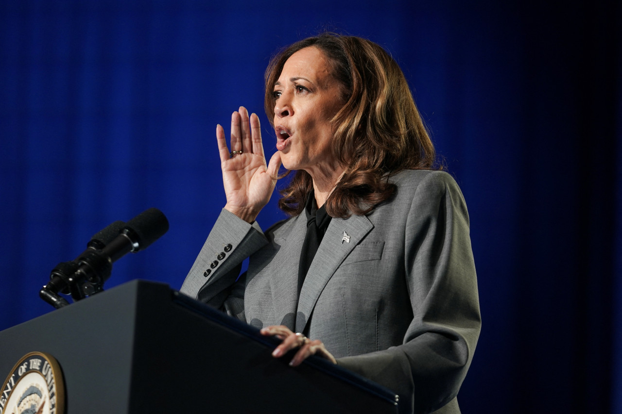 Kamala Harris, candidata a presidenta de Estados Unidos. Foto: Reuters