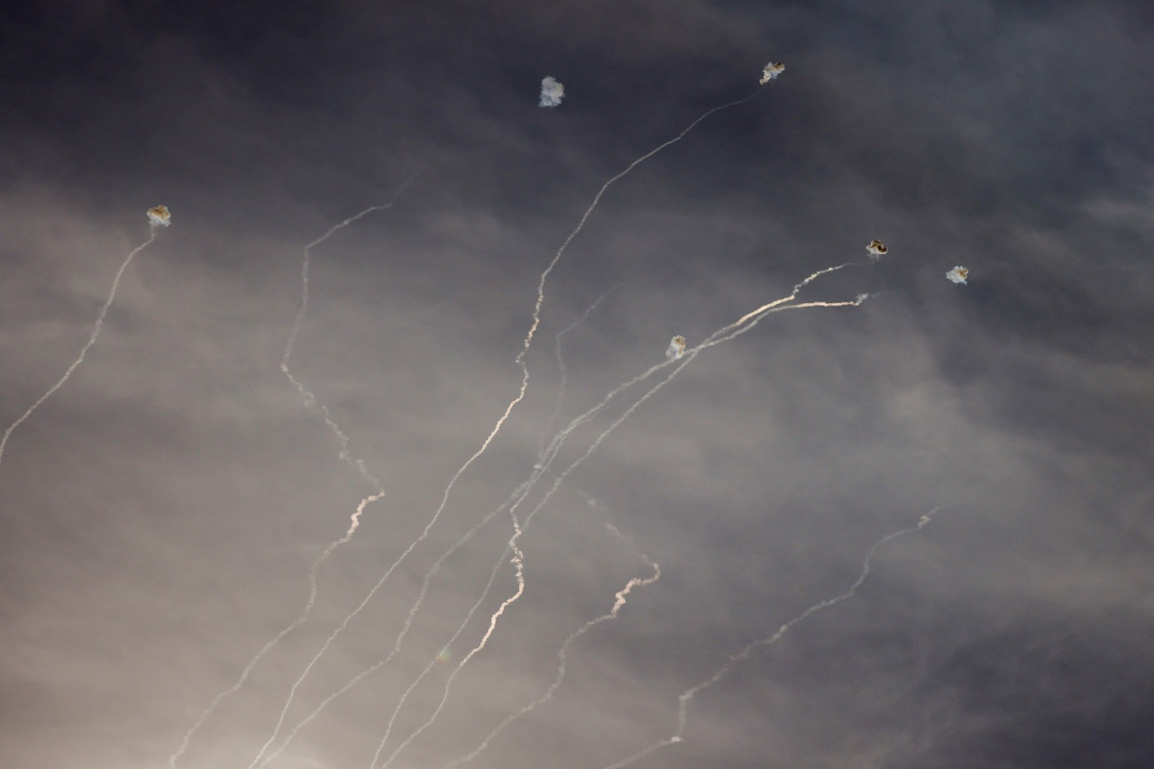 La Cúpula de Hierro de Israel en acción. Foto: Reuters