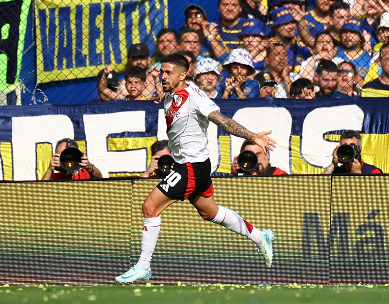 Manuel Lanzini, Boca vs River. Foto: Reuters