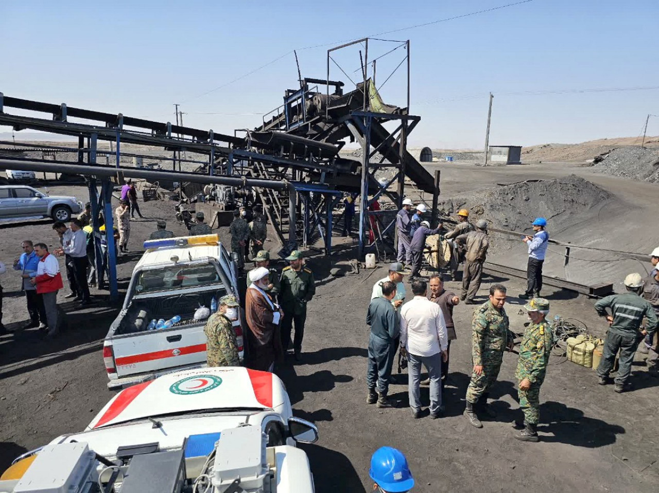 Trágica explosión en una mina de carbón de Irán. Foto: Reuters.