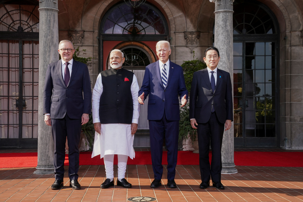 Líderes del Quad. Foto: Reuters