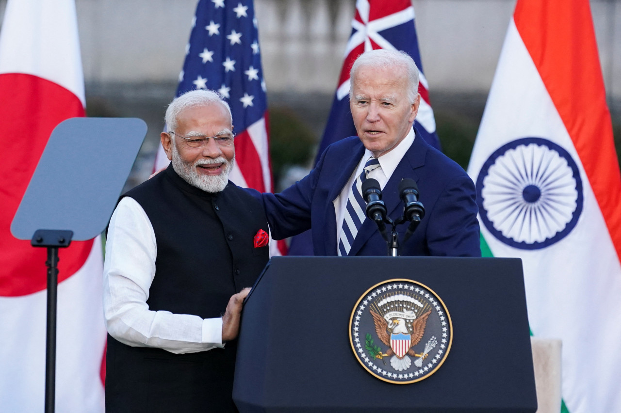 Narendra Modi y Joe Biden. Foto: Reuters