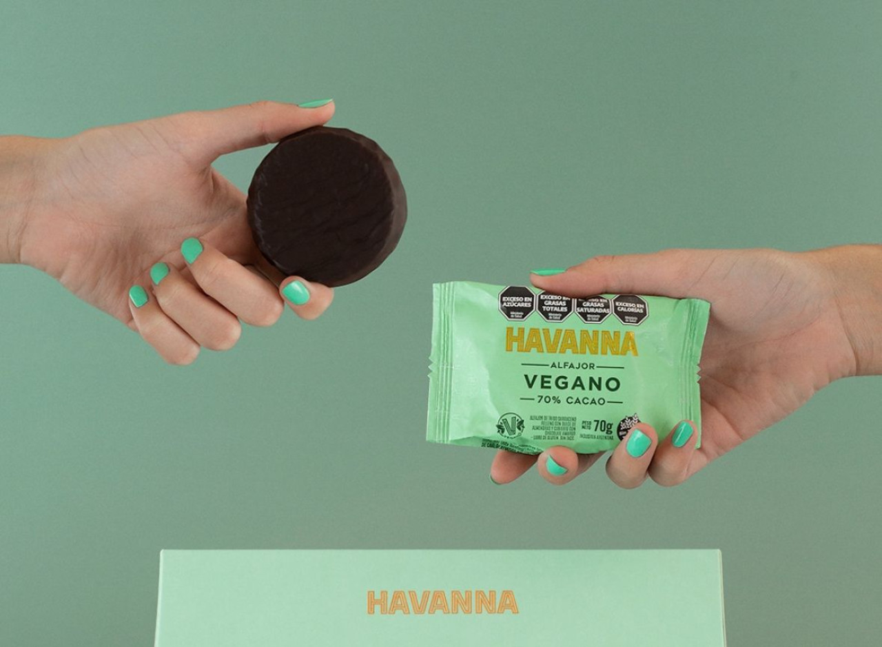 Alfajor de Havanna vegano. Foto/Instagram: @havanaarg