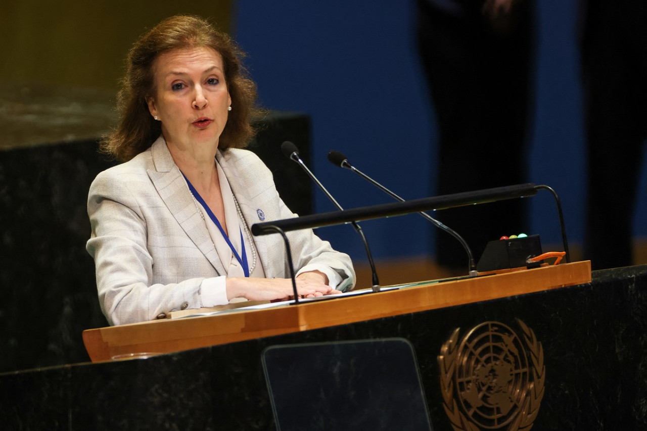 Diana Mondino, canciller de Argentina. Foto: Reuters.