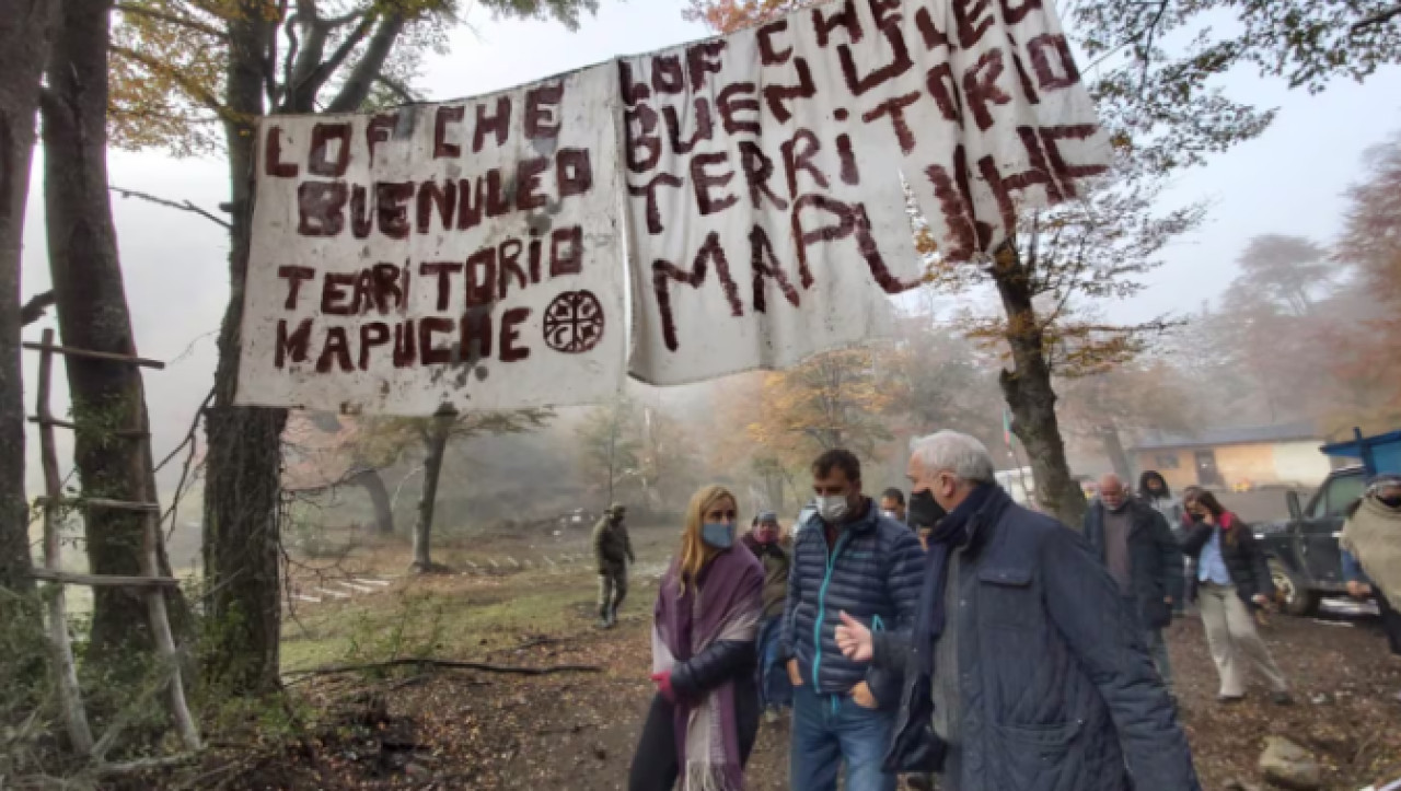 Usurpación mapuche en un campo de Emanuel Ginobii en Villa La Angostura. Foto: argentina.gob.ar