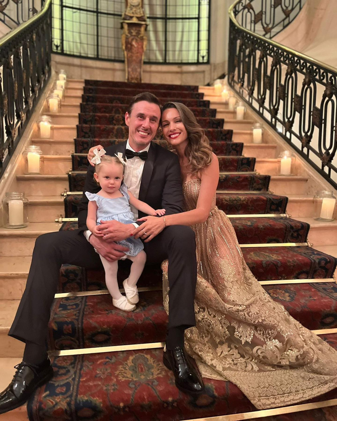 Pampita, Roberto García Moritán y su hija Ana. Foto: Instagram.