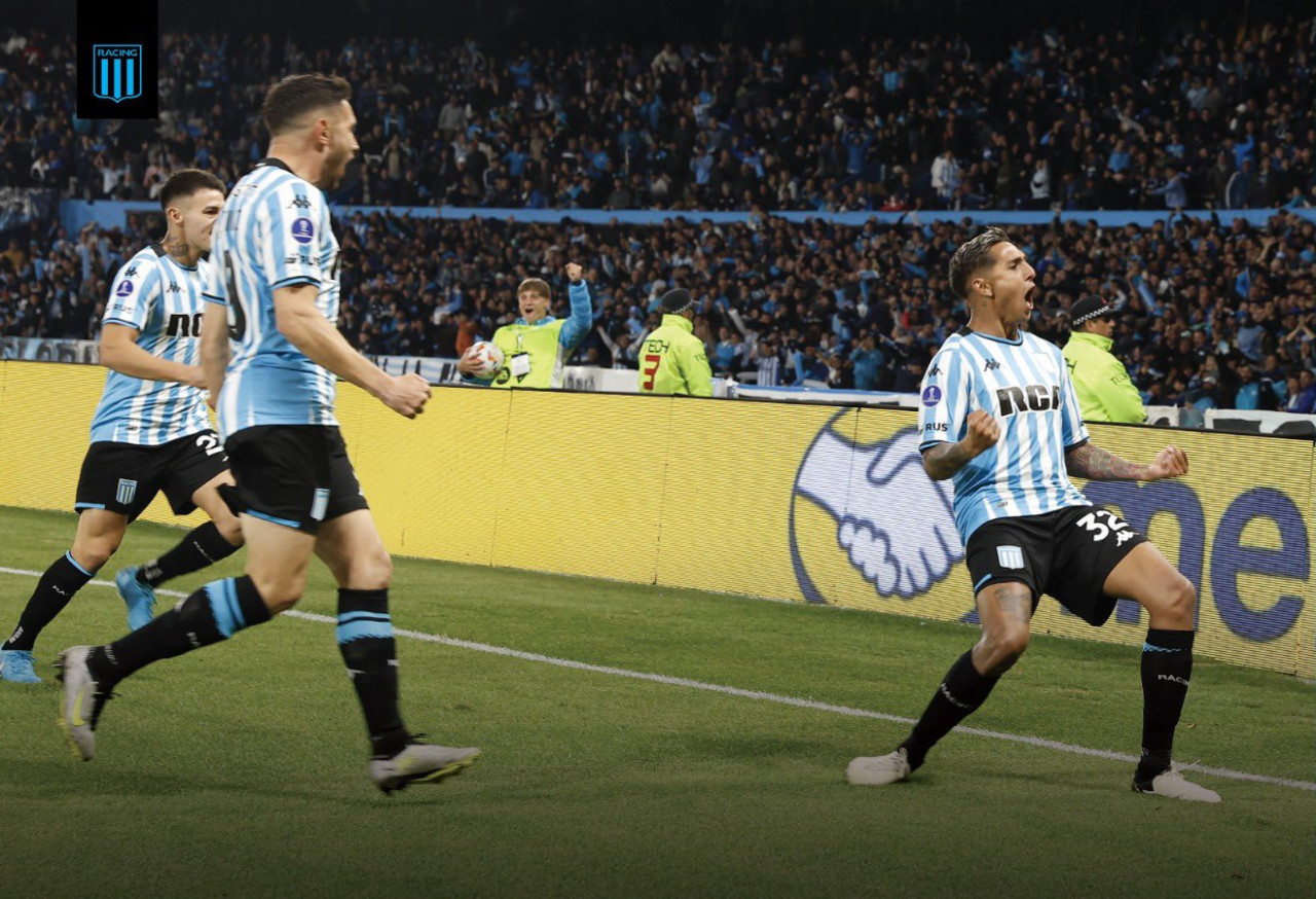 Racing jugará la semifinal de la Sudamericana contra Corinthians. Foto: X @RacingClub