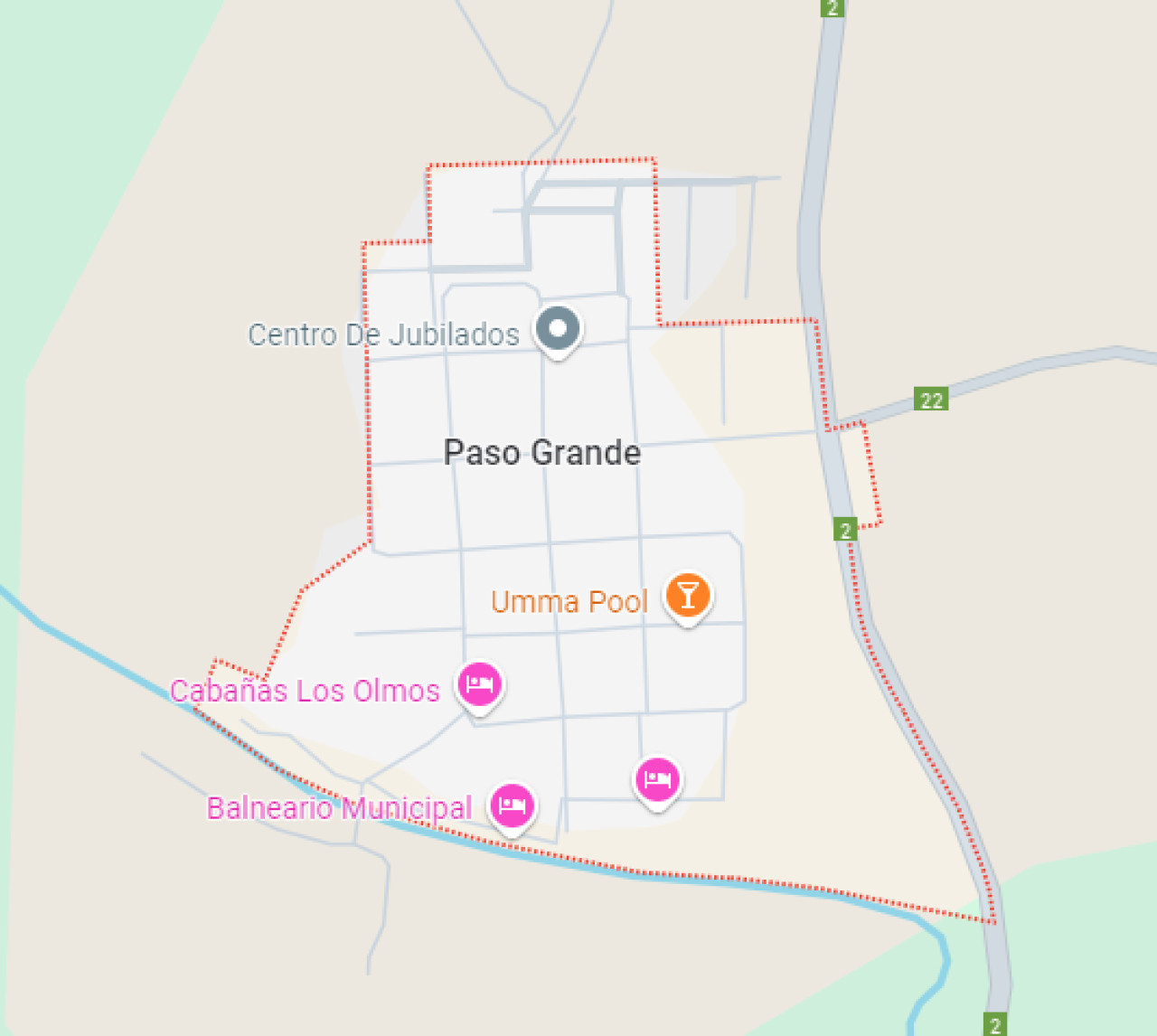 Paso Grande. Fuente: Google Maps