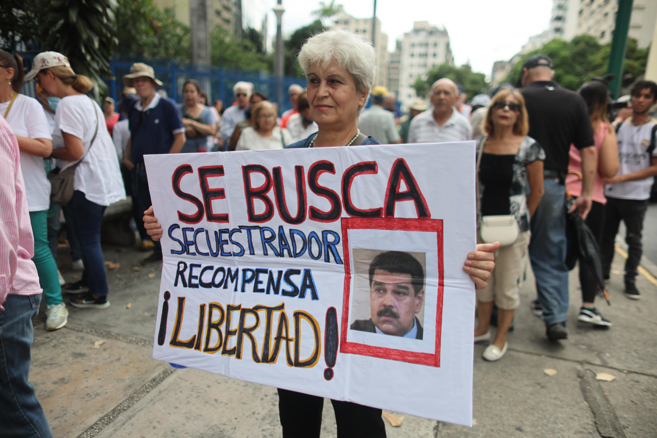 El descontento del pueblo venezolano hacia Nicolás Maduro. Foto: EFE.