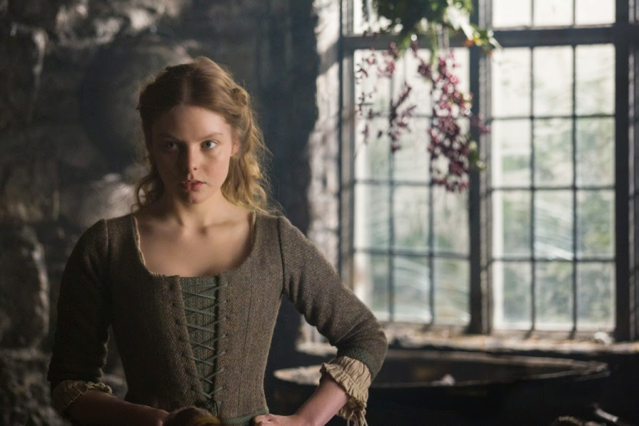 Laoghaire, la esposa de Jamie. Foto Starz