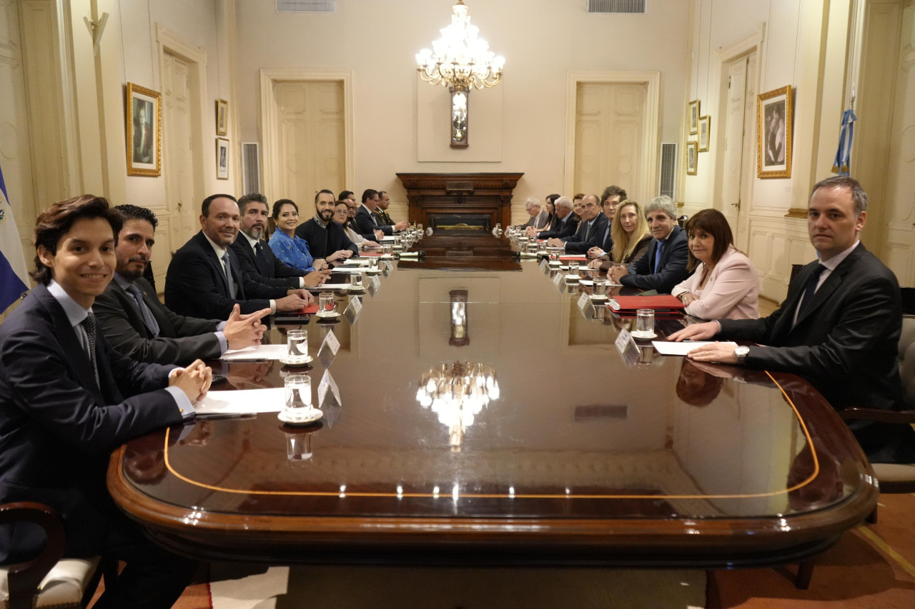 Nayib Bukele y Javier Milei. Foto: presidencia