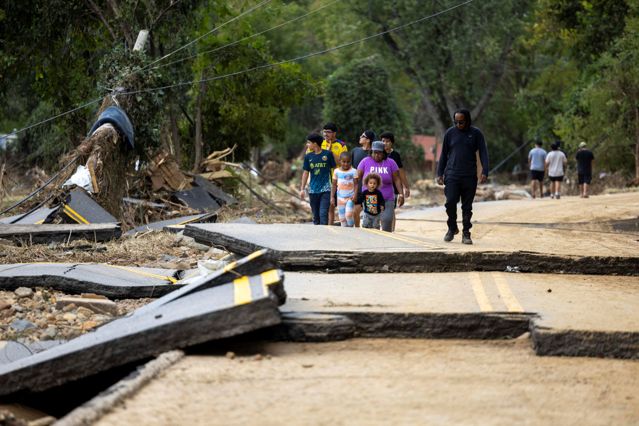 Destrozos por el huracán Helene. Foto: Reuters.