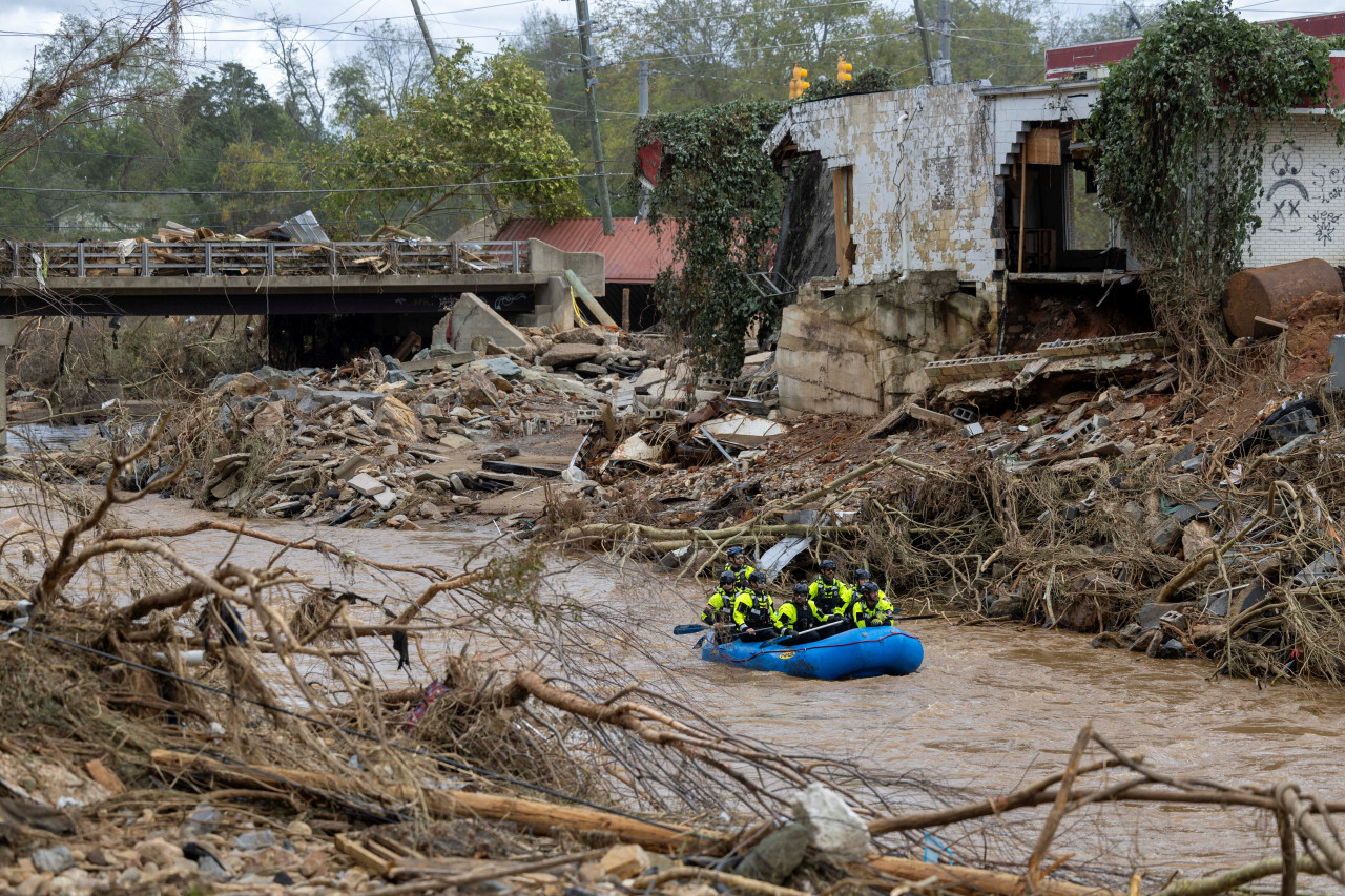 Destrozos por el huracán Helene. Foto: Reuters.