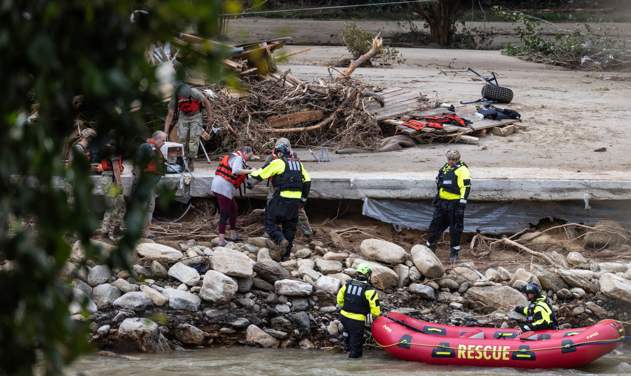 Destrozos por el huracán Helene. Foto: Reuters.