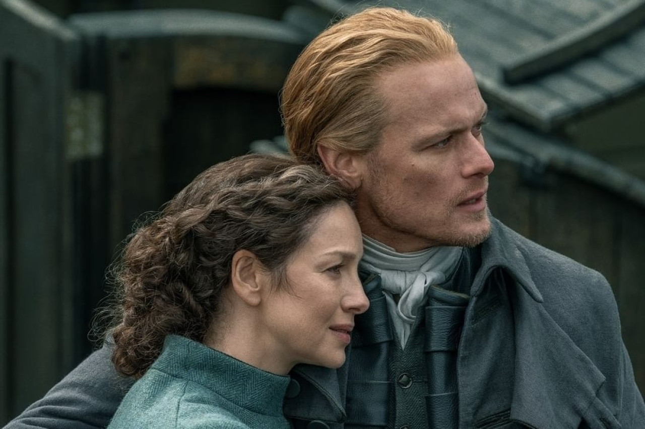 Outlander, Sam Heughan y Caitriona Balfe. Foto: Instagram /outlander_starz.