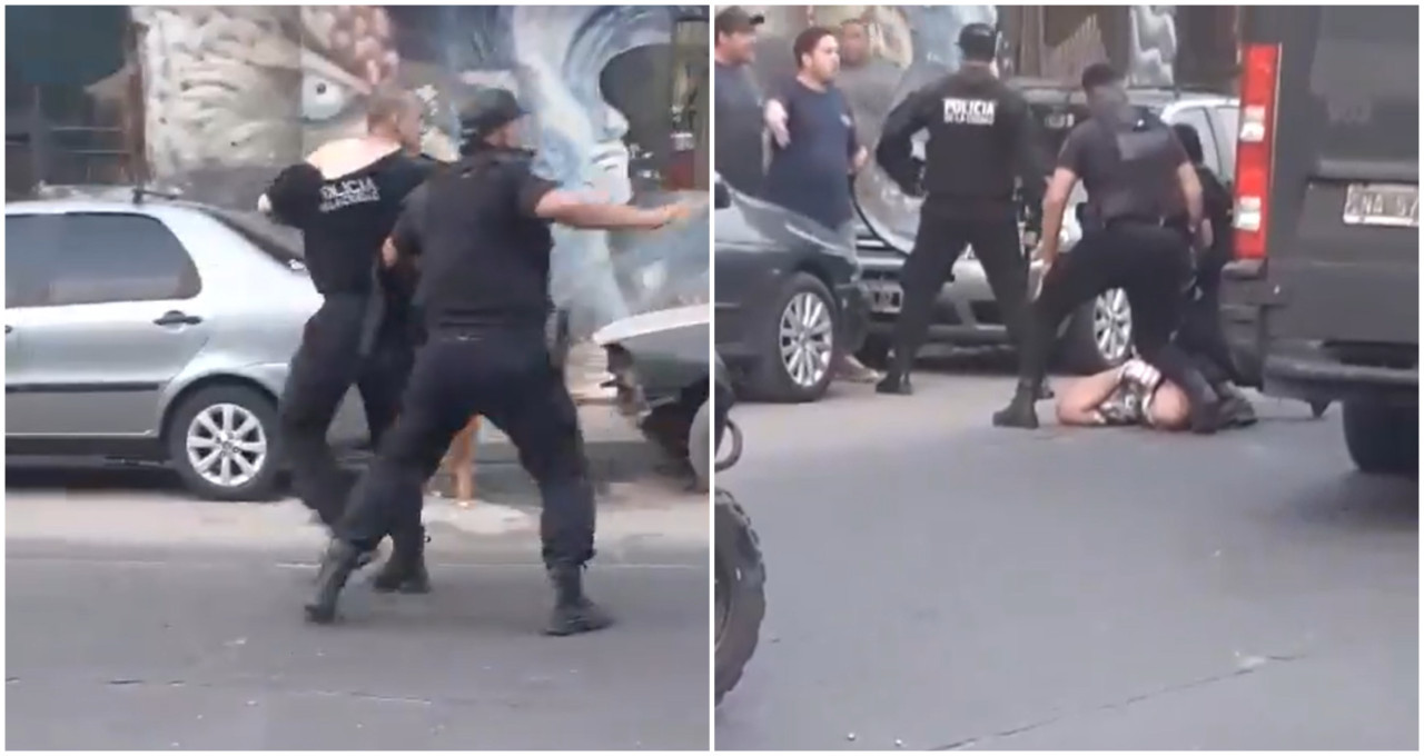 Enfrentamiento entre policías y delincuentes en el barrio Zavaleta. Fotos: captura video.