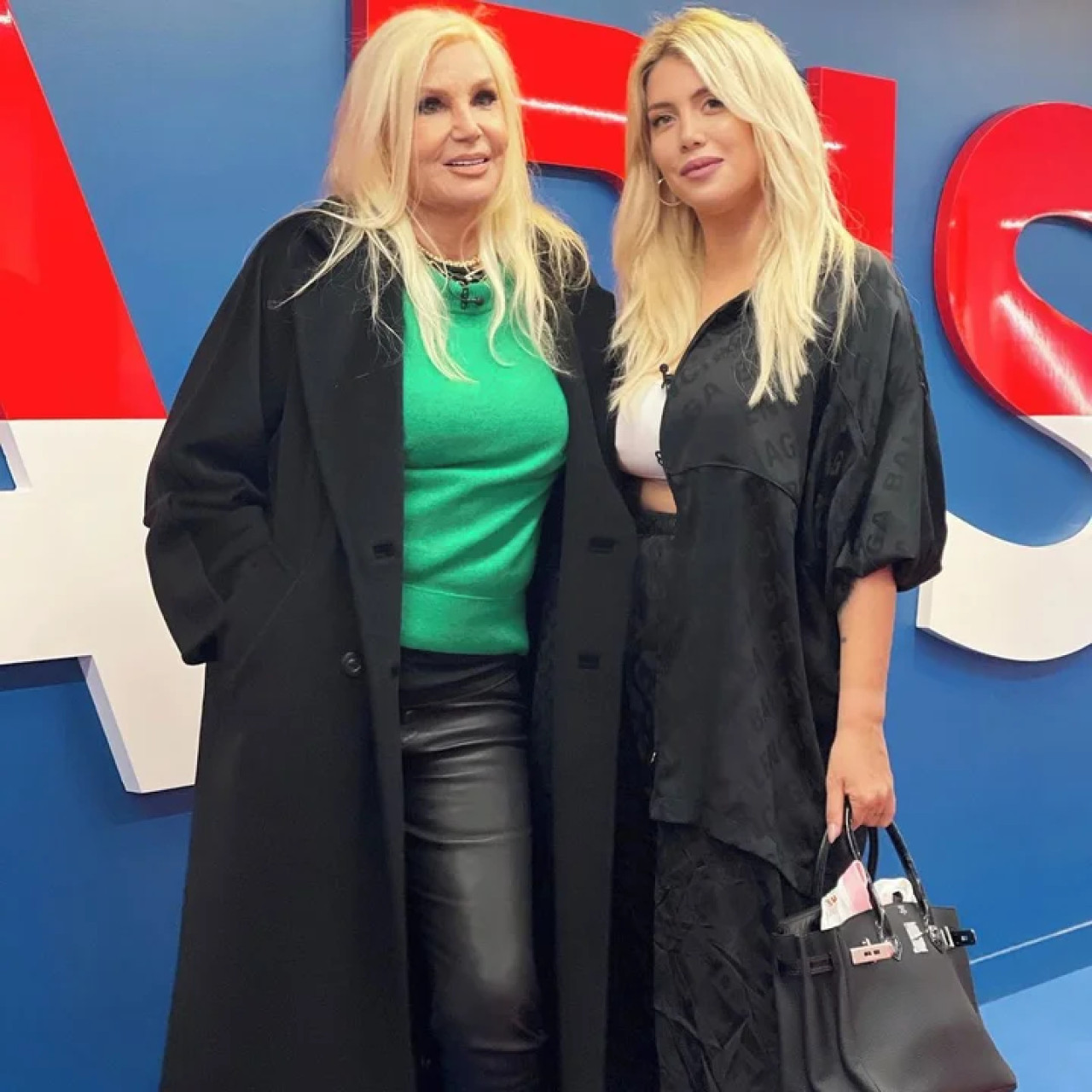 Susana Gimenez y Wanda Nara. Foto NA.