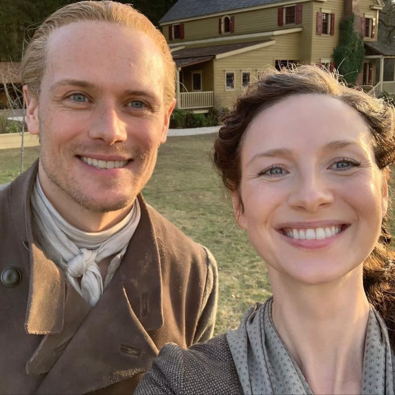 Caitriona Balfe y Sam Heughan. Foto: Instagram / caitrionabalfe.