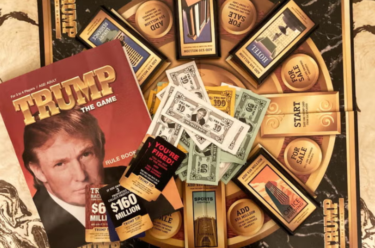 El juego de mesa de Donald Trump. Foto: Web.