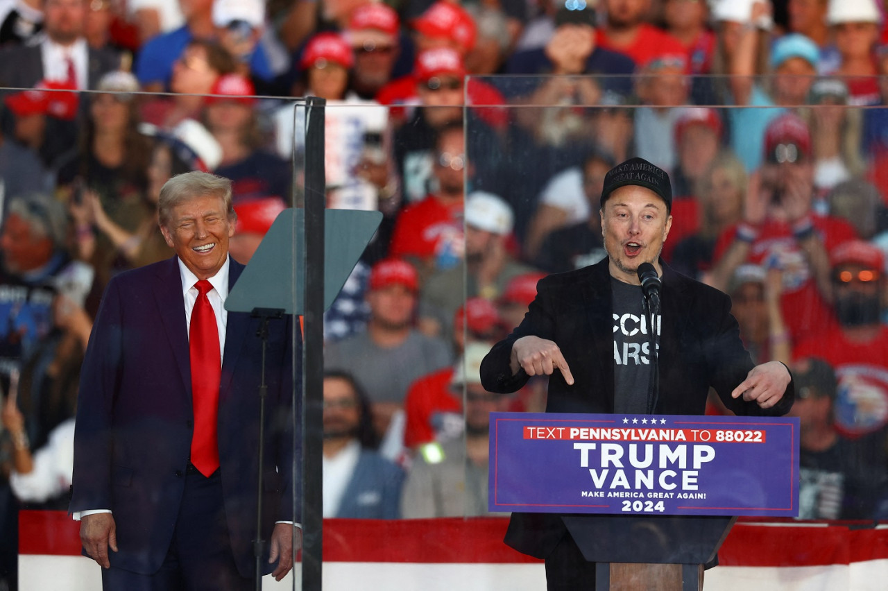 Elon Musk y Donald Trump; elecciones en Estados Unidos. Foto: Reuters