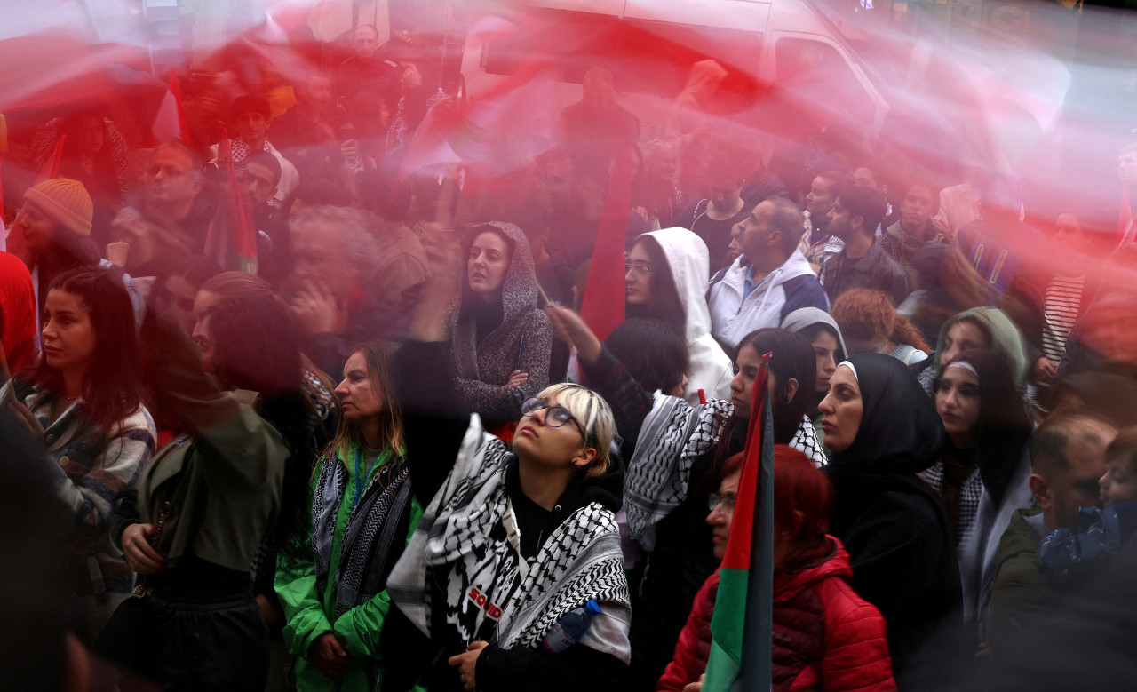 Manifestaciones propalestina en todo el mundo. Foto: Reuters.