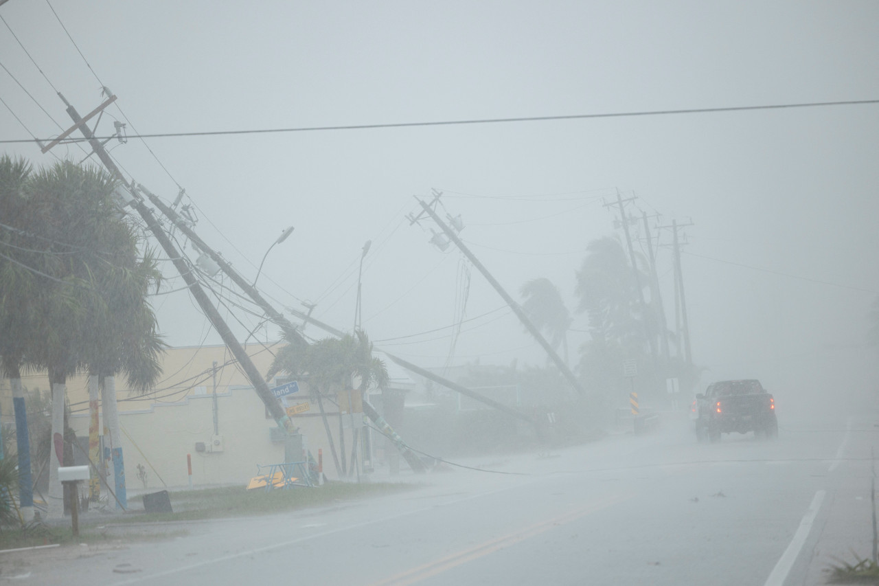 Los primeros indicios del huracán Milton. Foto: Reuters