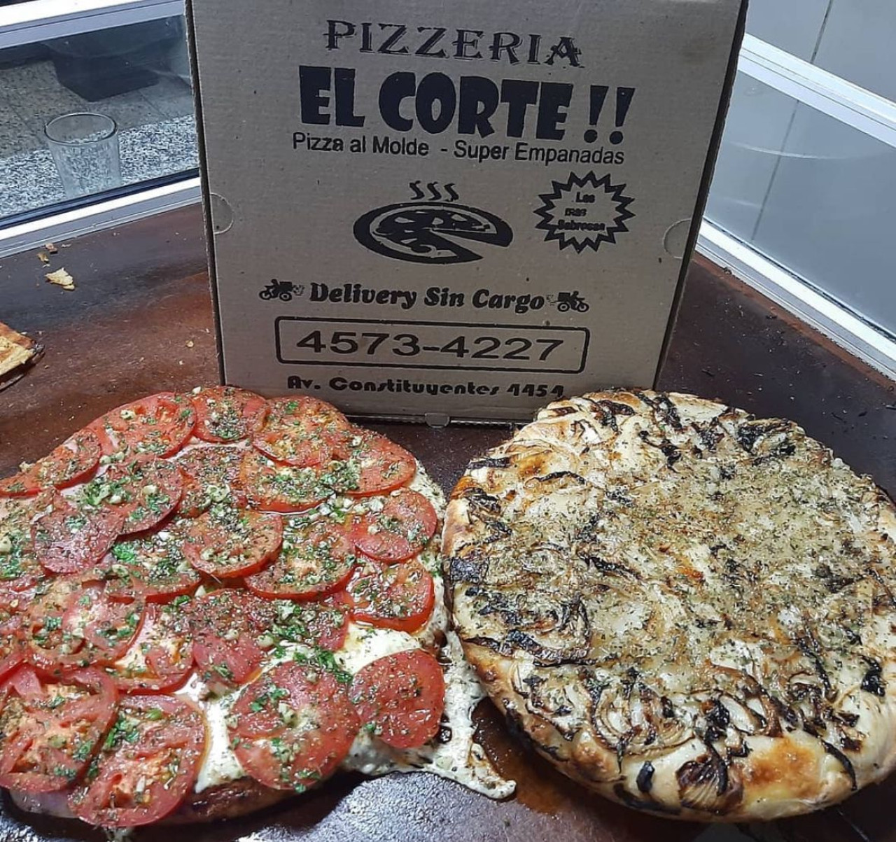 Pizzería El Corte. Foto: @elcortepizzeria2010