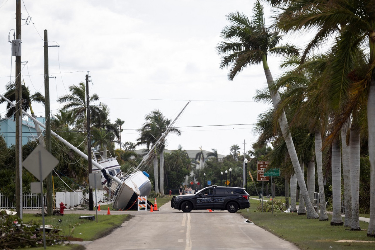 Los destrozos que causó el huracán Milton en Florida. Foto: Reuters.