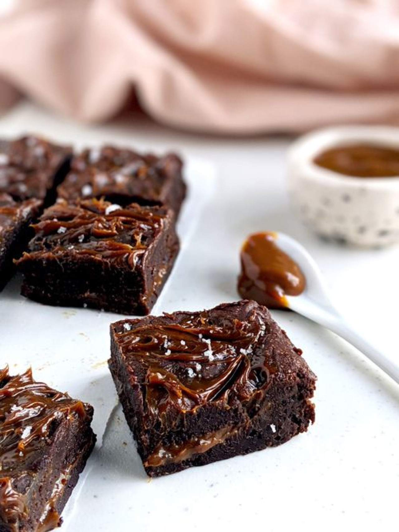 Brownie con dulce de leche. Foto: Pinterest.