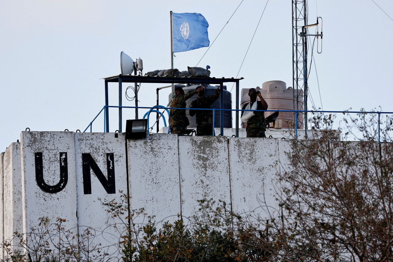 Trabajadores de los cascos azules de la ONU en el Líbano (Finul). Foto: Reuters