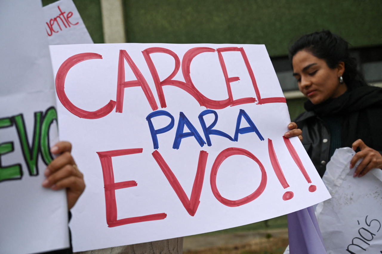 Protestas contra Evo Morales en Bolivia. Foto: Reuters