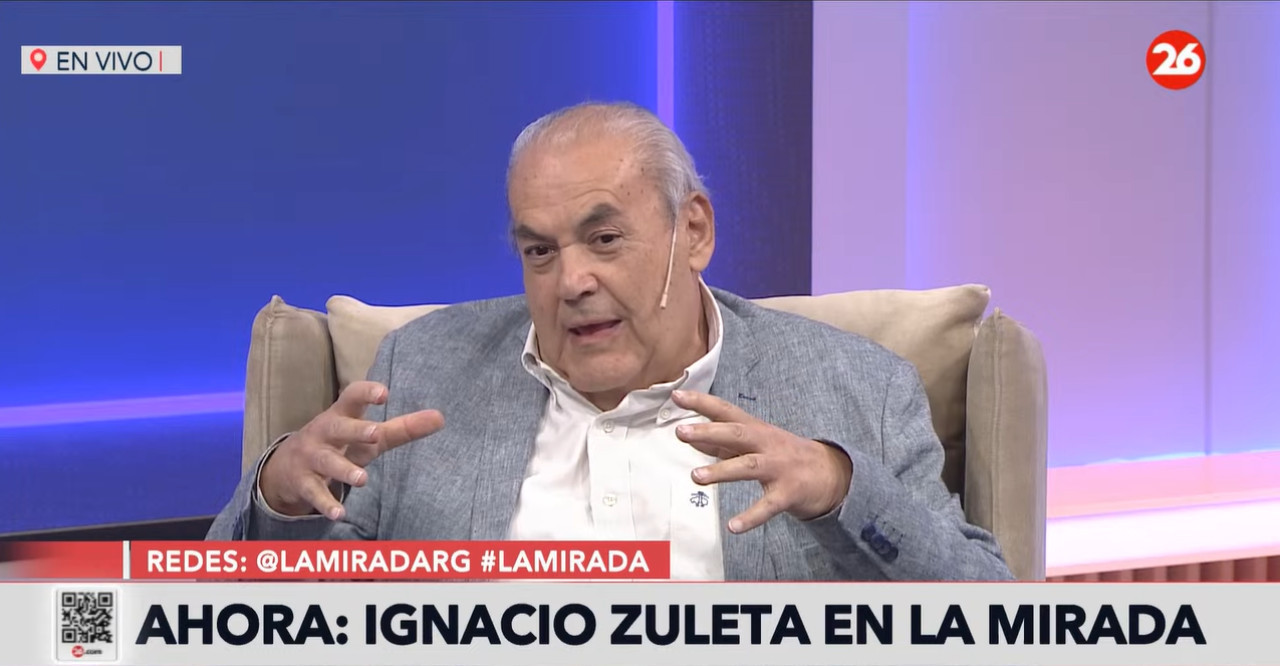 Ignacio Zuleta en La Mirada. Foto: Canal 26