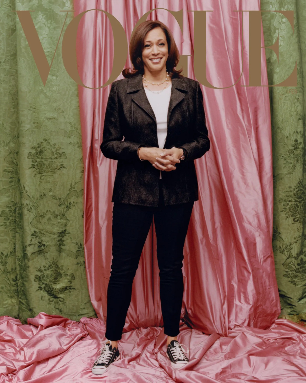 La tapa de Vogue con Kamala Harris en 2021. Foto: Vogue.