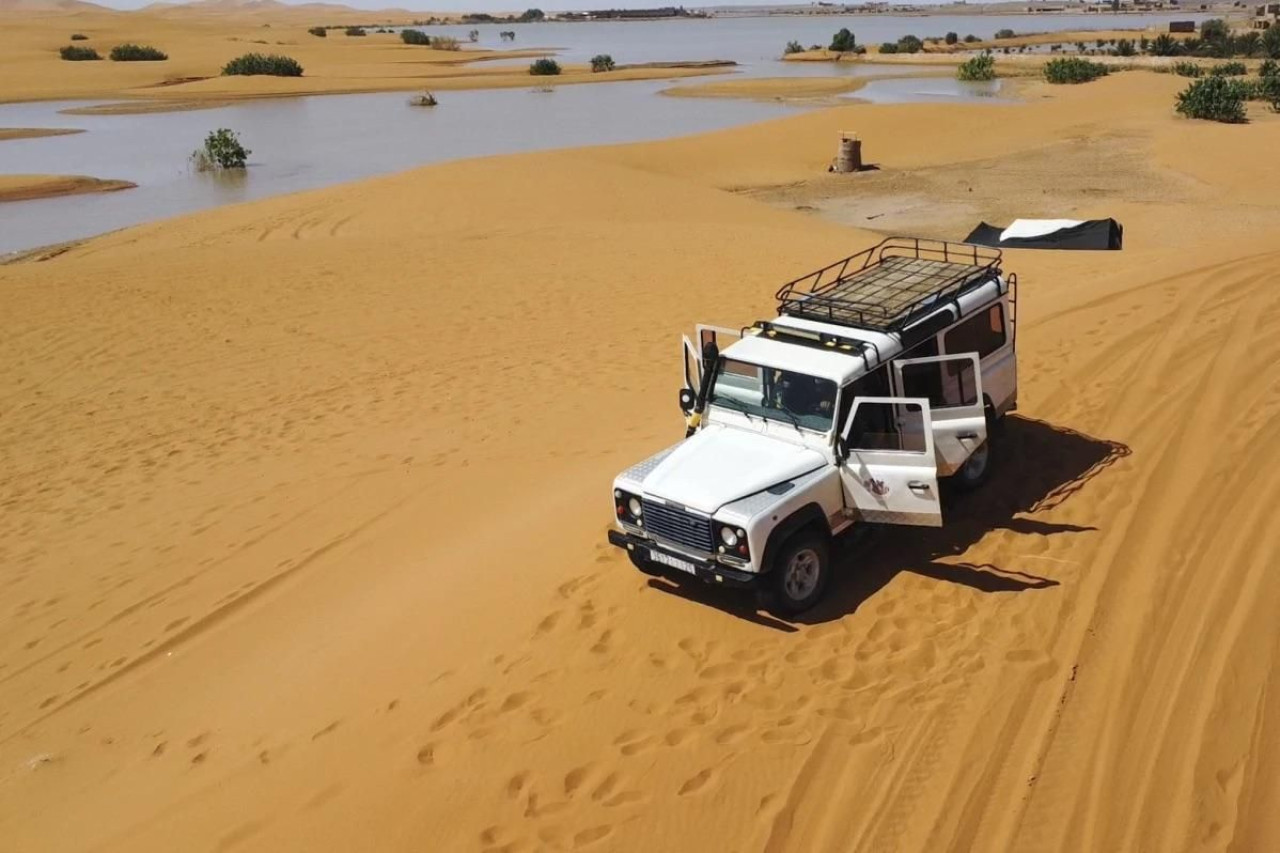 Inundación histórica en el Sahara. Foto: X @AMAZlNGNATURE