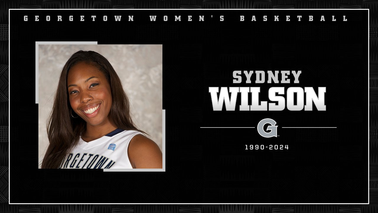 El recuerdo a Sydney Wilson. Foto: X @GeorgetownWBB.