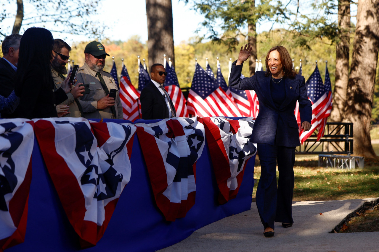 Kamala Harris, candidata demócrata a la Presidencia de Estados Unidos. Foto: Reuters.