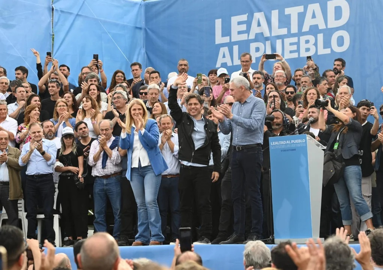 Acto de Axel Kicillof por el Día de la Lealtad en Berisso. Foto: NA.