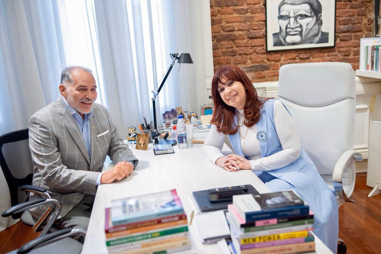 Cristina Kirchner junto a Antonio José Rodas.