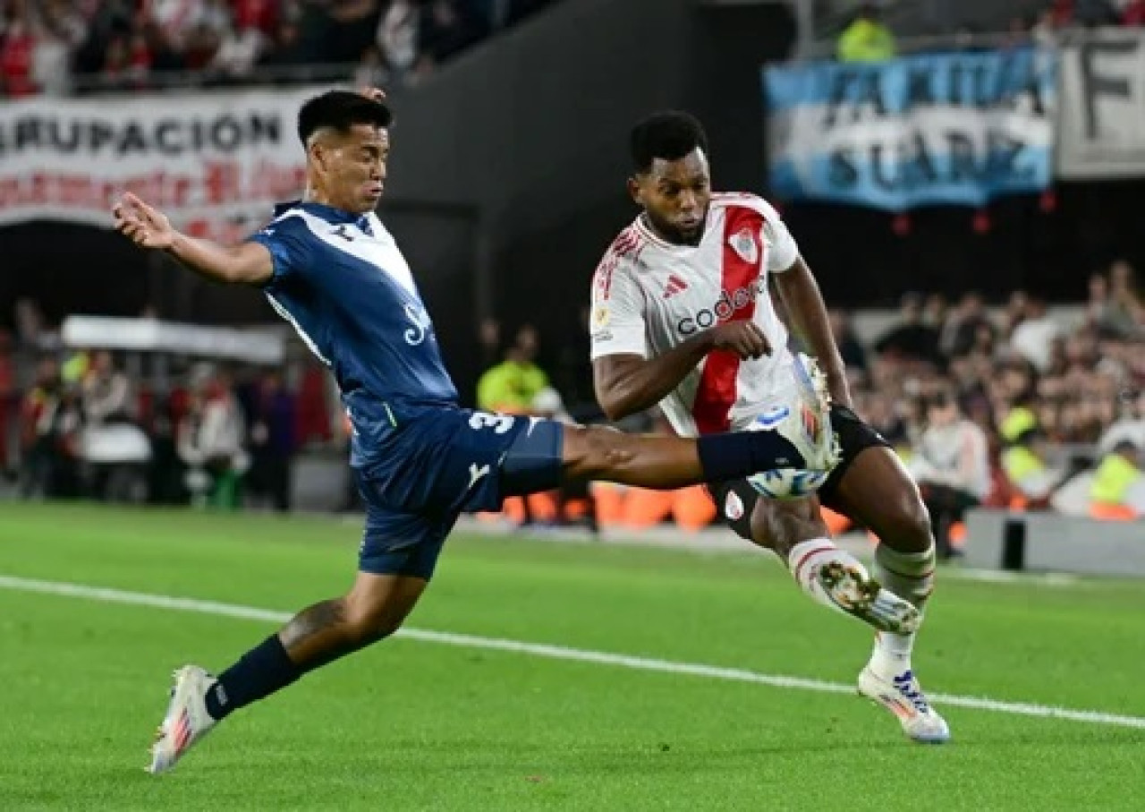 Liga Profesional de Fútbol, River vs. Vélez. Foto: NA.