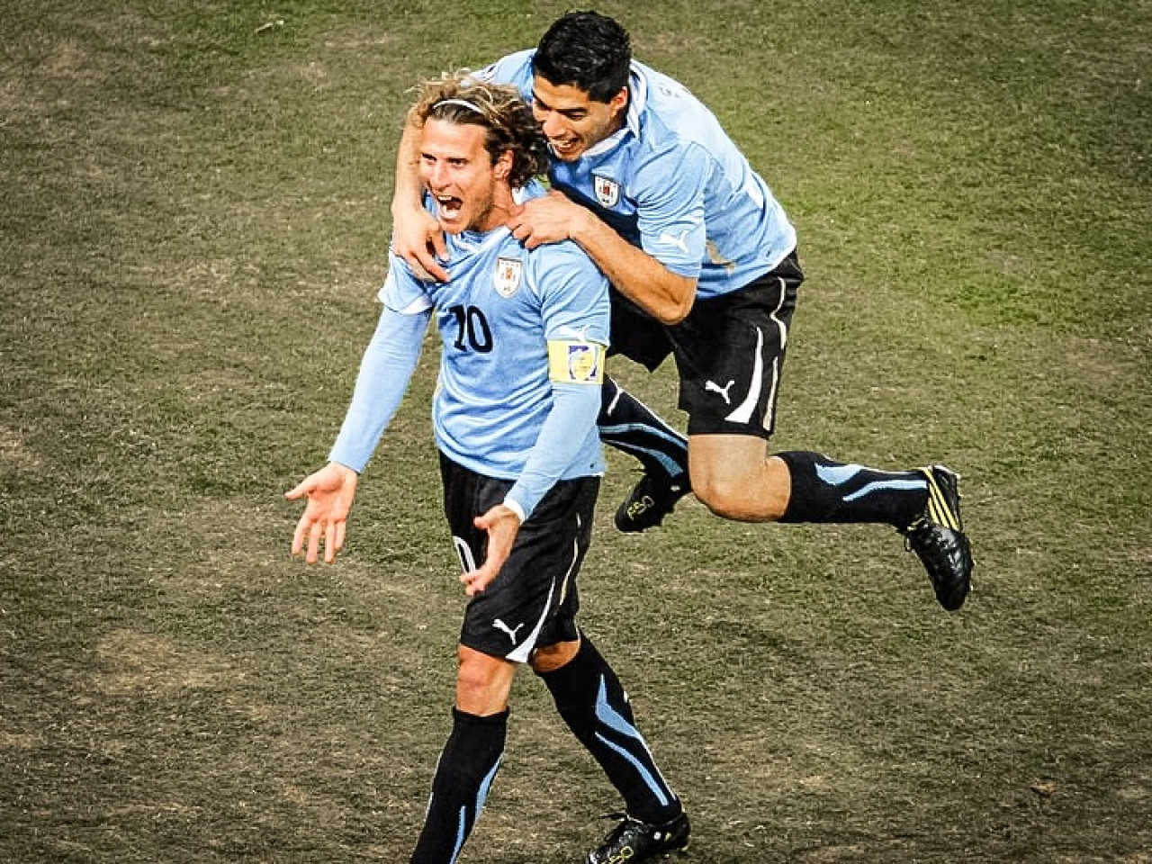 Diego Forlán en la selección de Uruguay. Foto: Instagram.