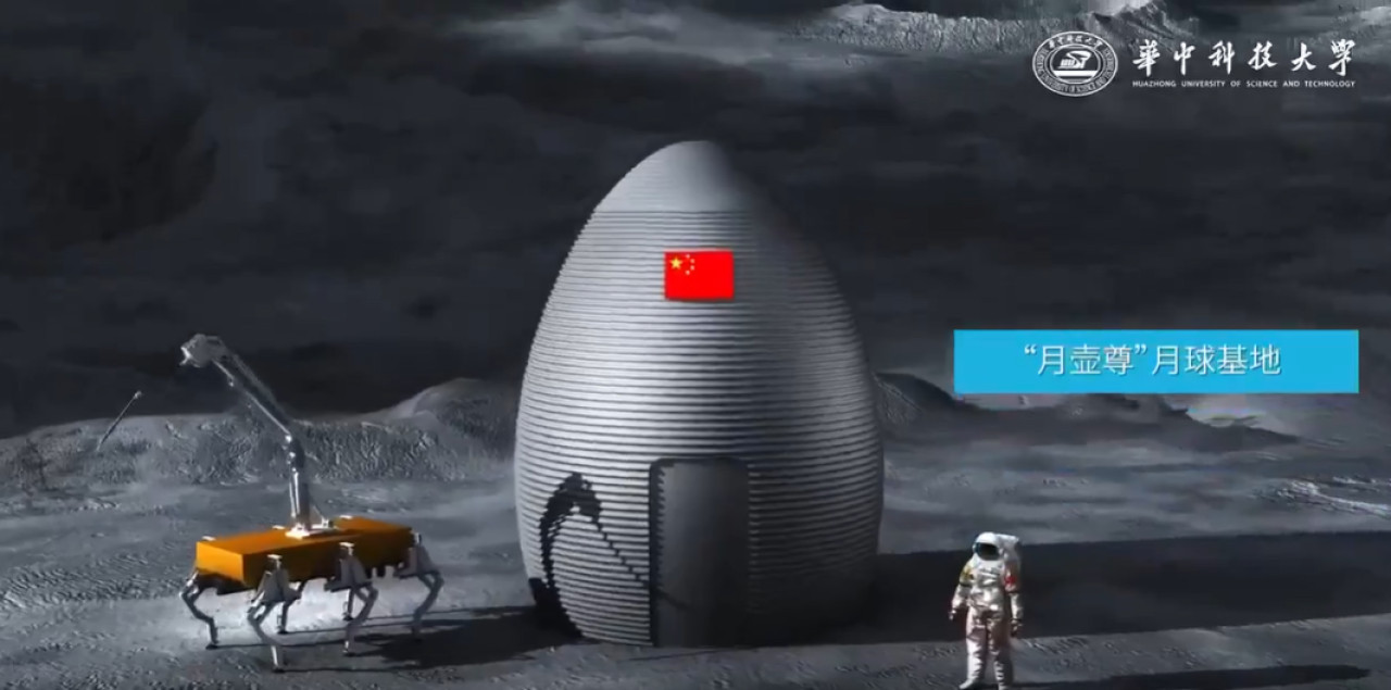 China crea ladrillos para construir en la Luna. Foto: Captura de video.