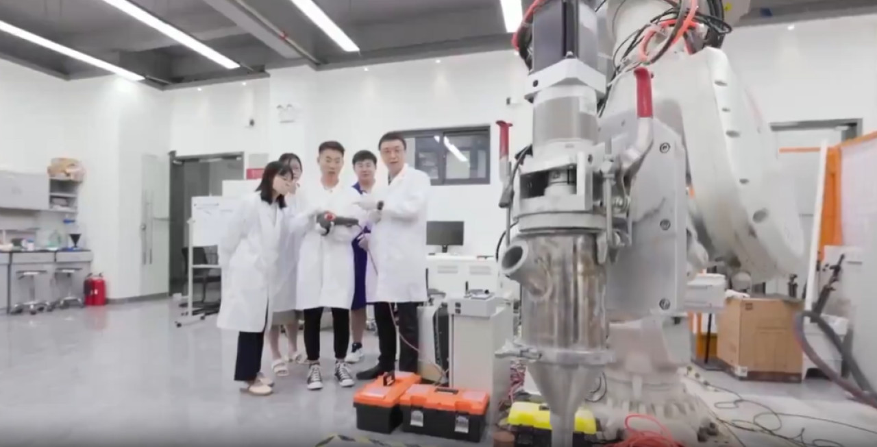 China crea ladrillos para construir en la Luna. Foto: Captura de video.