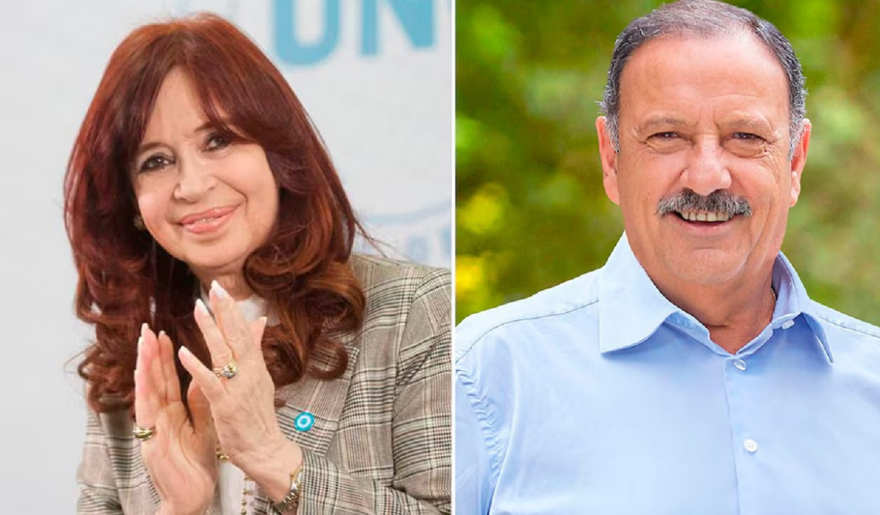 Cristina Kirchner y Ricardo Quintela.