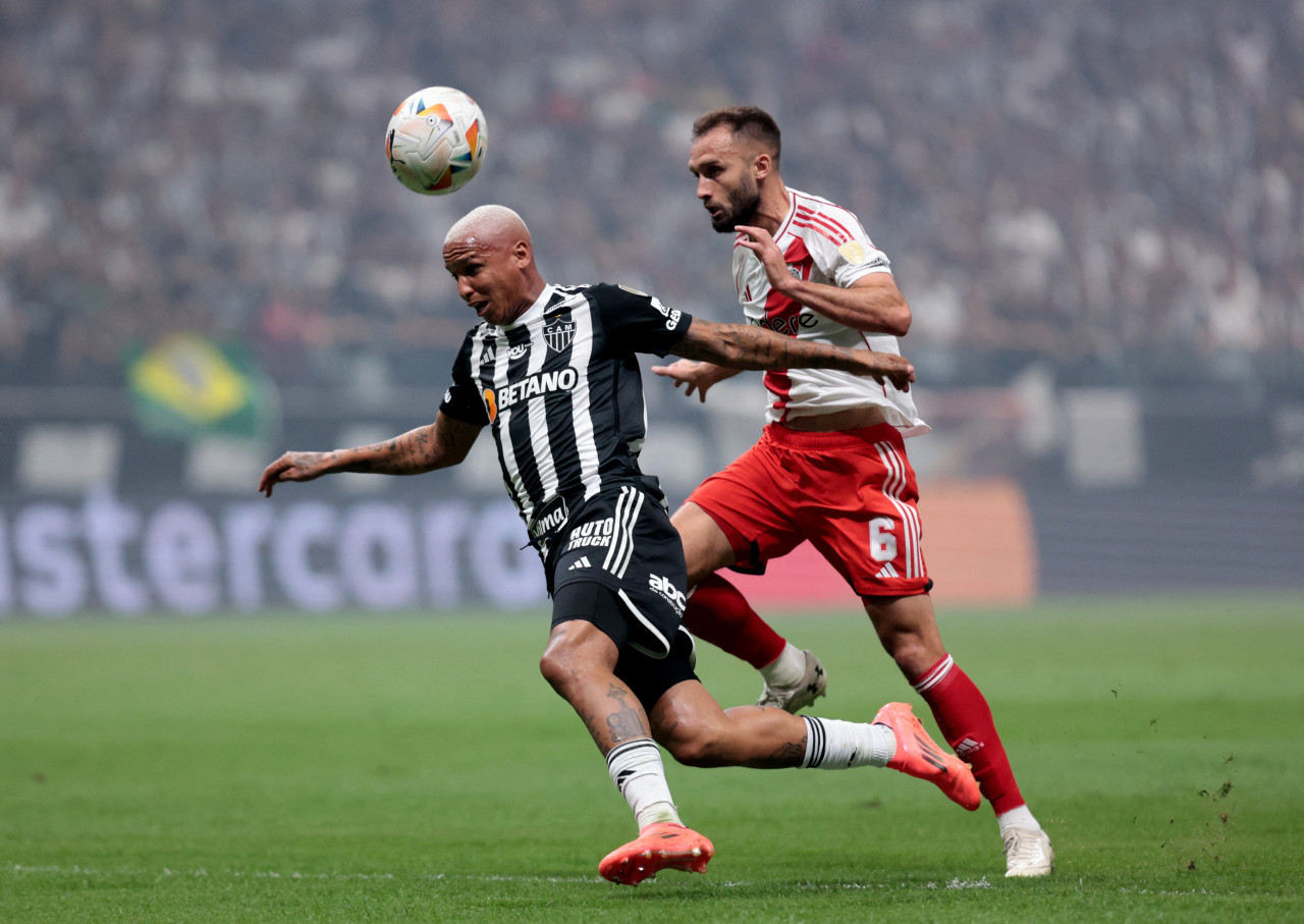 Atlético Mineiro ante River en la Copa Libertadores 2024. Foto: Reuters.