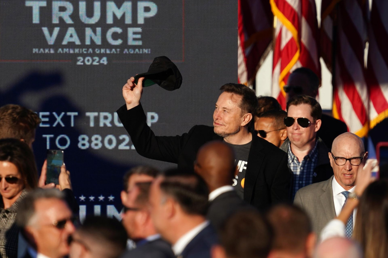 Elon Musk en un acto de Trump. Foto: EFE