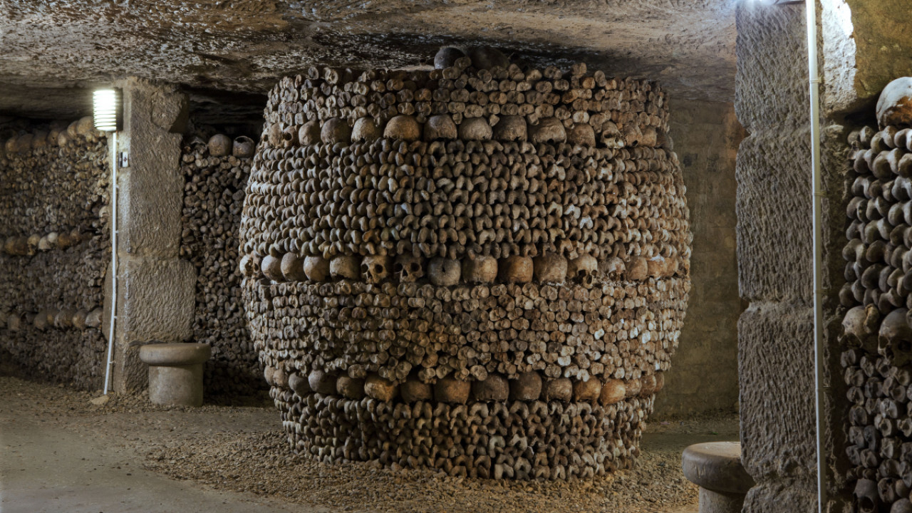 Catacumbas de París. Foto: catacombes.paris.fr.