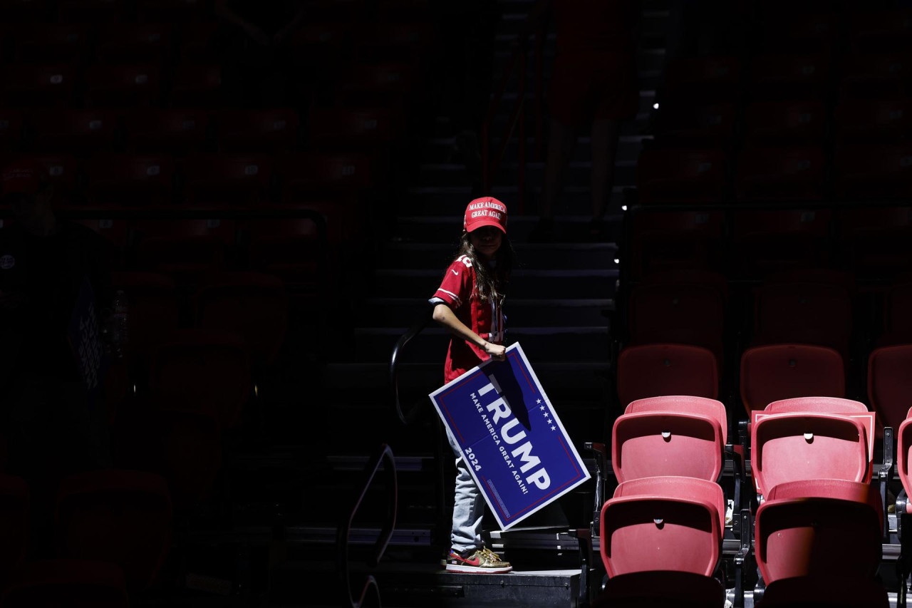 Campaña de Donald Trump en las Elecciones en Estados Unidos. Foto: EFE.