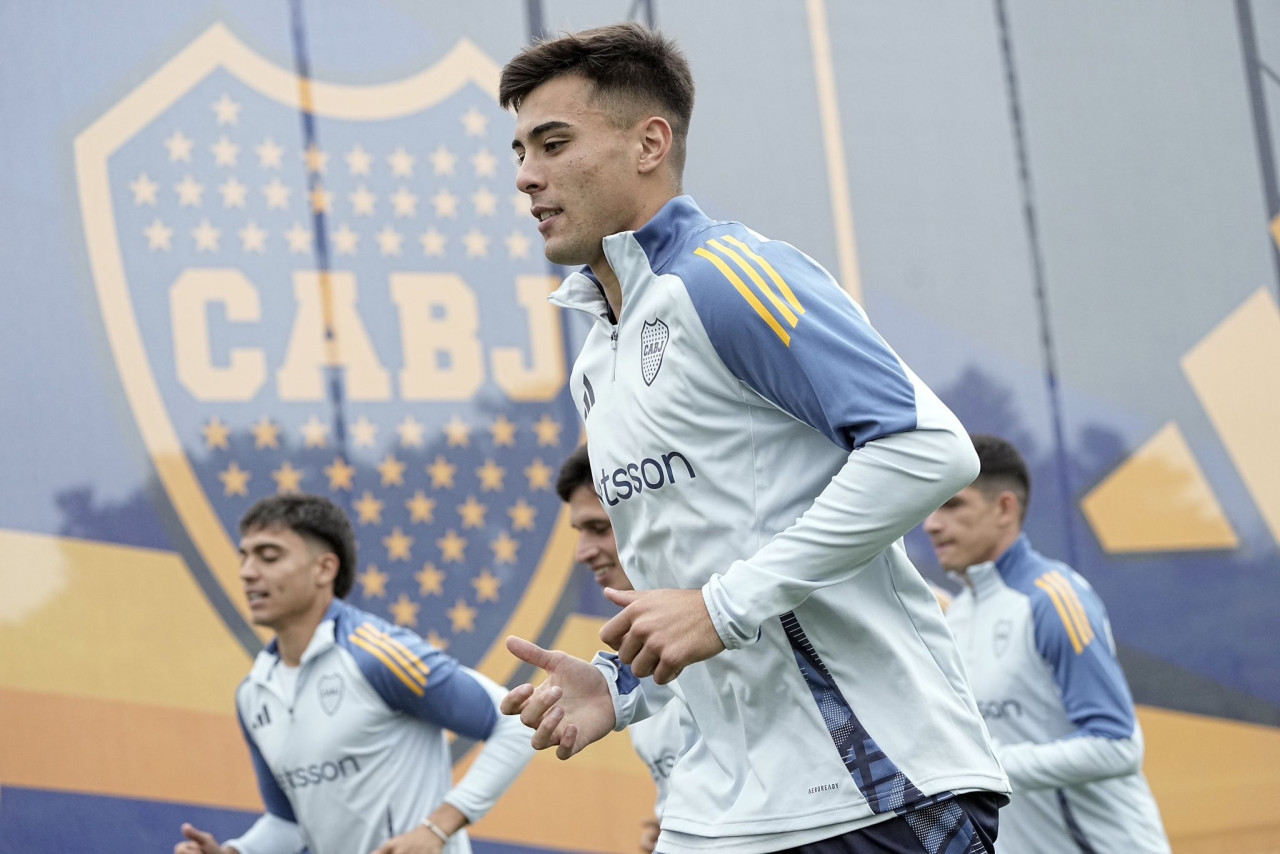 Entrenamiento de Boca. Foto: X @BocaJrsOficial