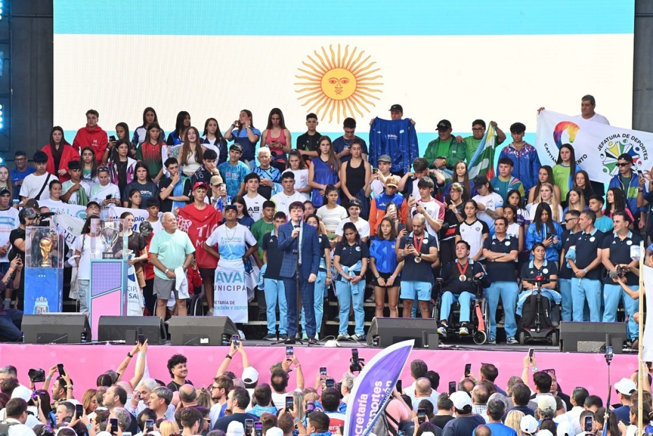 Apertura de los Juegos Bonaerenses en Mar del Plata. Foto: Instagram juegos.bonaerenses