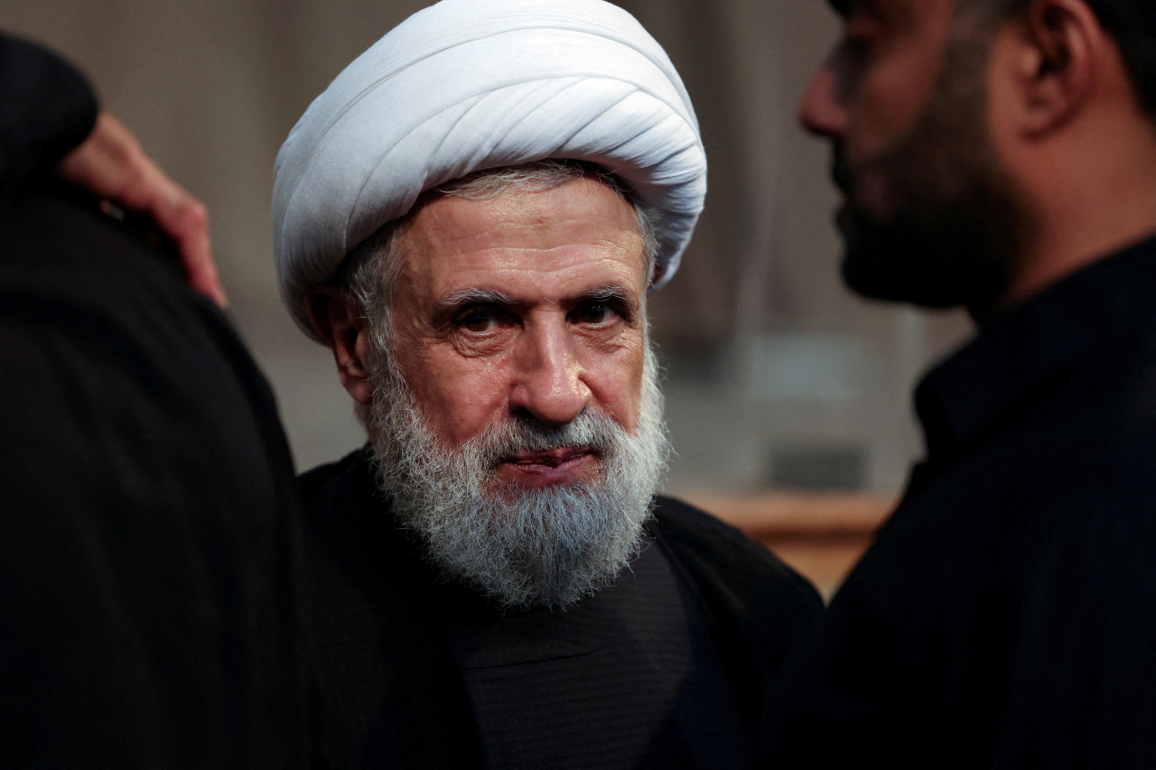 Naim Qassem, nuevo secretario general de Hezbollah. Foto: Reuters.